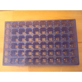 lot de 5 plaques bleues 60 alvèoles lot de 5 plaques bleues 60 alvèoles