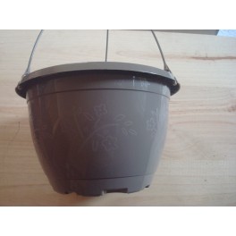 lot de 3 suspensions + 3 crochets 25 cm Gris taupe lot de 3 suspensions + 3 crochets 25 cm Gris taupe