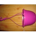 lot de 10 suspensions 25 cm violettes+crochets