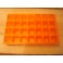 Lot de 5 plaques orange 28 alveoles