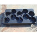 Lot de 5 plaques de transport pots de 13 cm