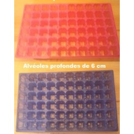10 plaques Bleu/Rose 60 alvéoles 6cm de profondeur 10 plaques Bleu/Rose 60 alvéoles 6cm de profondeur