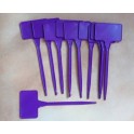 10 étiquettes de 15 cm violet
