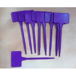 10 étiquettes de 15 cm violet