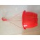 lot de 3 suspensions 25 cm rouges + crochets