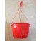 lot de 3 suspensions 25 cm rouges + crochets